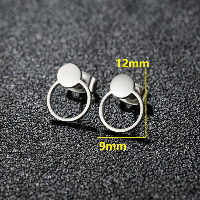 Minimalist Cute Animal Earings Jewelry Small Penguin Fish Swallow Stud Earrings for Women U Shaped Earing Oorbellen