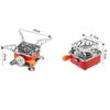 Outdoor Mini Square Stove Portable Folding Gas Stove Card Camping Cooking Utensil Ultra-Light Travel Cookware Hiking Equipment
