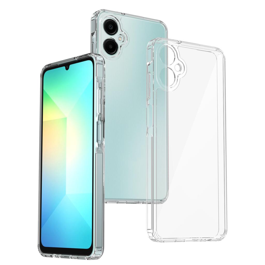 For Samsung Galaxy A06 5G Clear Phone Case TPU+Acrylic Shockproof Phone Back Cover