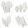 DIY Fondant Mould Chocolate Moulds Candy Moulds Trees Shaped Silicone Material for Kitchen Cake Fondant Chocolate Baking