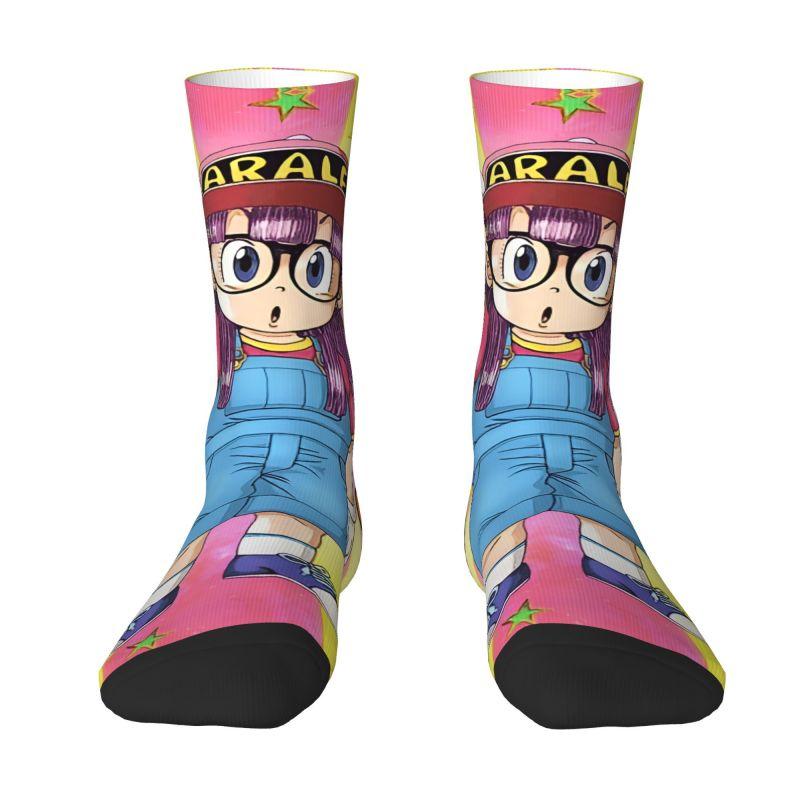 Custom Dr S-Slump Arale Norimaki Men Women Crew Socks Unisex Cool Manga Spring Summer Autumn Winter Dress Socks One Size