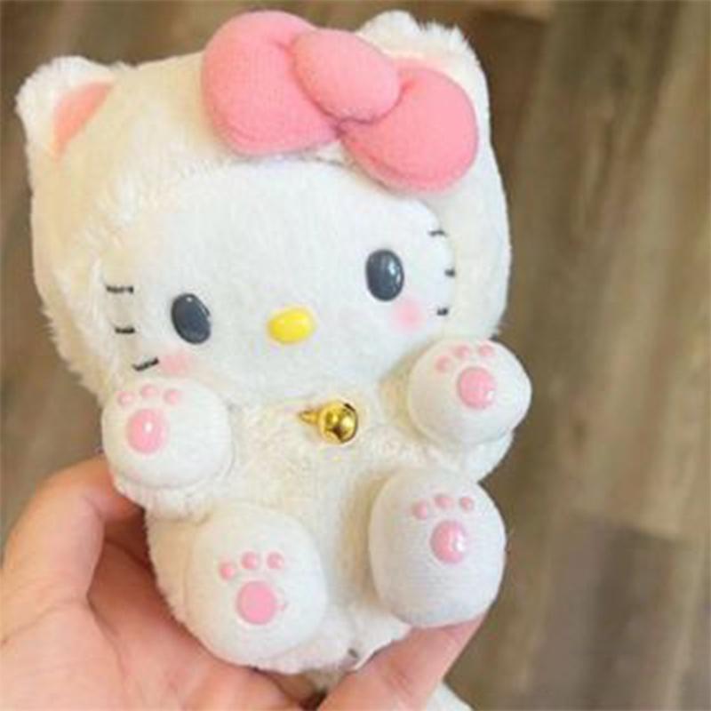Cute Hellokitty Plush Doll Keychain Bag Charm For Girls