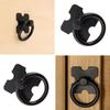 Alloy Furniture Handles Black/silver Single Hole Vintage