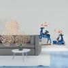 Tropical Palm Leaves And Reindeer Resin Statue Wall Art Creative Wooden Ornament Jungle Decor for