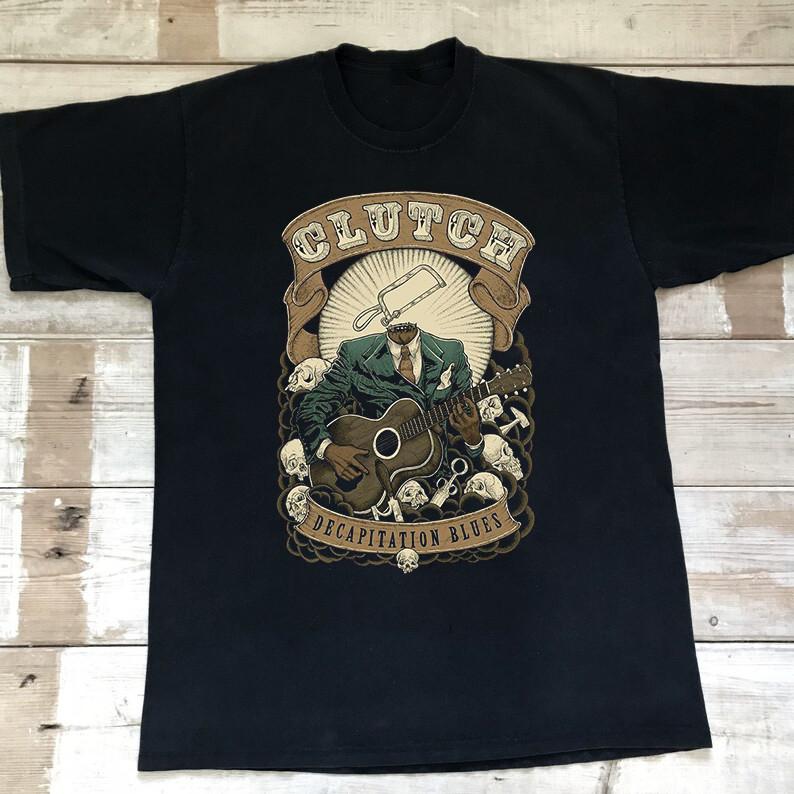 

Clutch Band Decapitation Blues Tour Unisex Short Tee Cotton Shirt WA172 Unisex T-Shirt XXL
