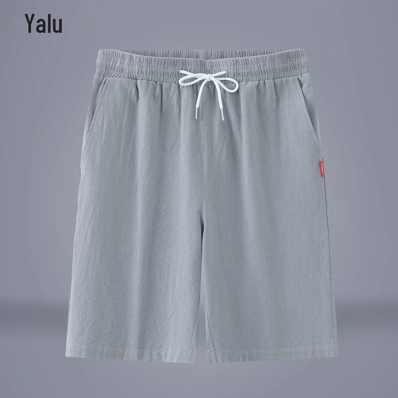 Yalu Men's Linen Blend Casual Shorts