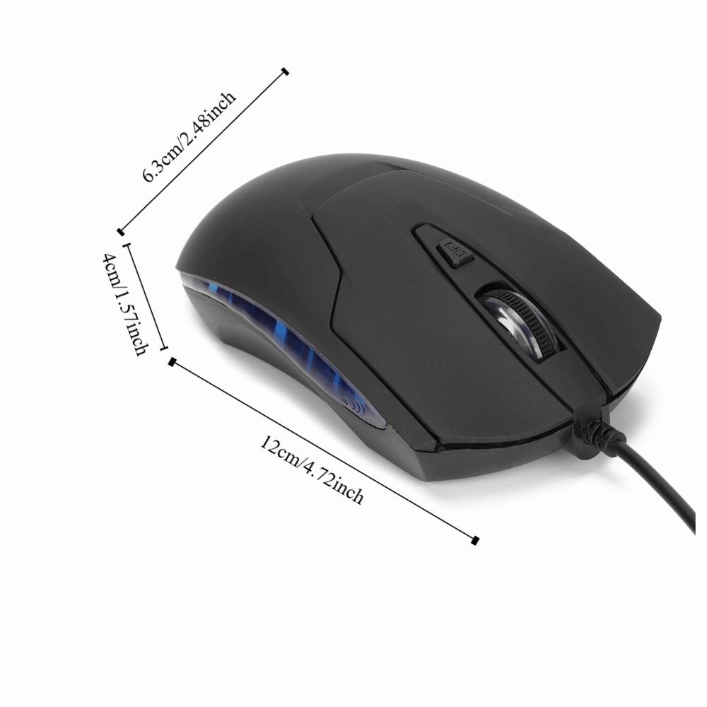 Type-C Wired Wired Mouse Adjustable DPI Computer Mouse 6-Button Optical Mouse  Office