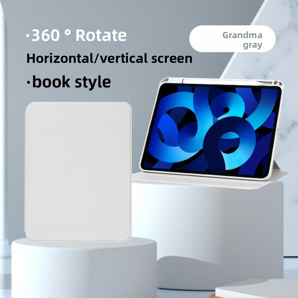 Skórzane etui na 2024 iPad Pro 11 iPad Air 11 Pokrowiec ze stojakiem obrotowym z akrylowym tyłem 10.2 12.9