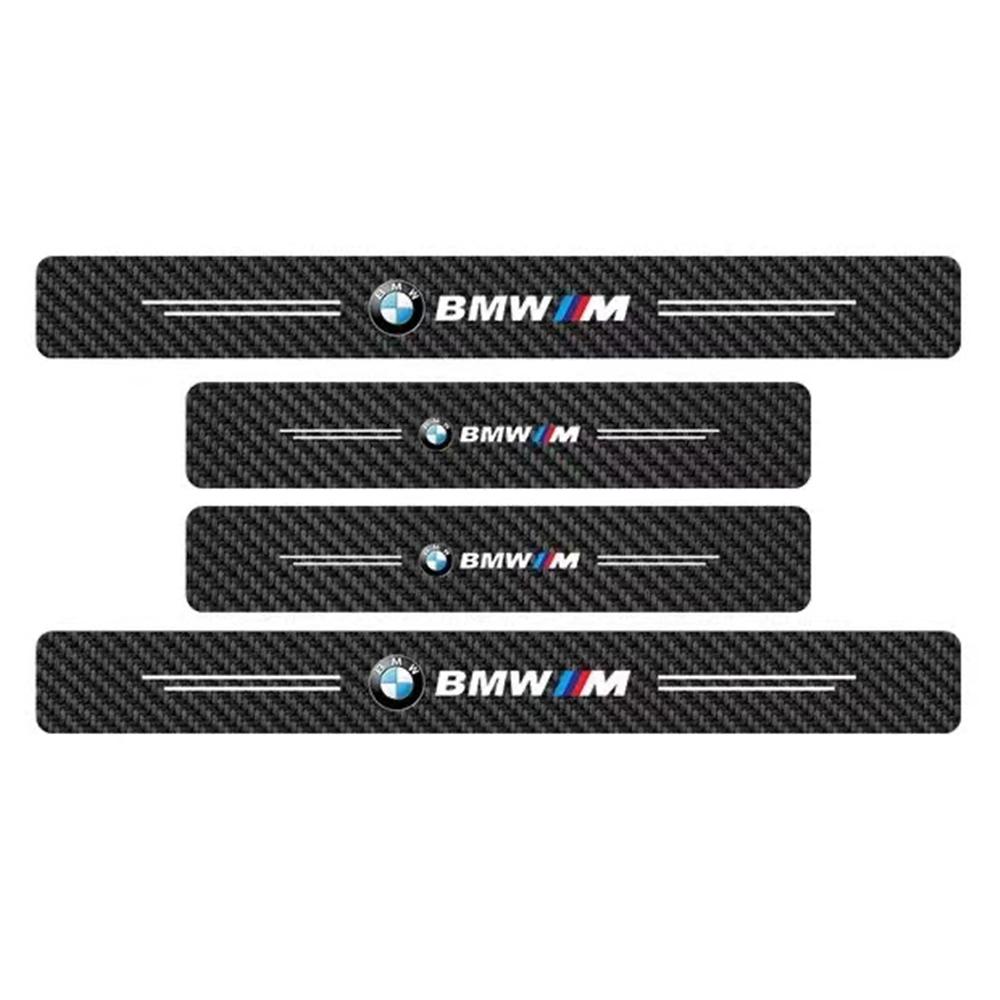 KSMH6 Car Sticker For BMW G28 E90 E91 G20 4Pcs Anti Scratch Door Sill Protector Stickers Interior Threshold Styling Refit Accessory