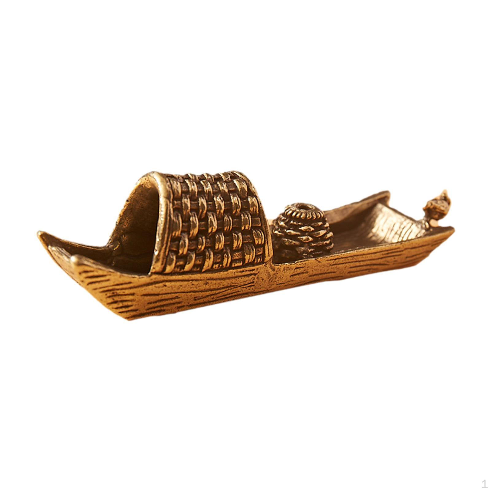 Incense Stick Stand Burner Tabletop Crafts Sculpture Brass Decorative for Bookcase Office