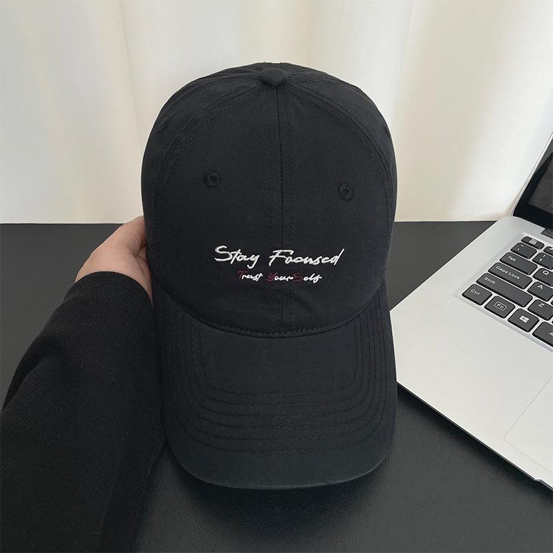 

Fashion cap Women s letter embroidered baseball cap Men s spring and summer outdoor versatile face hat soft top