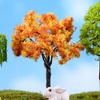 Model Village Enhancement Miniature Sakura Tree Plants for Charming Display