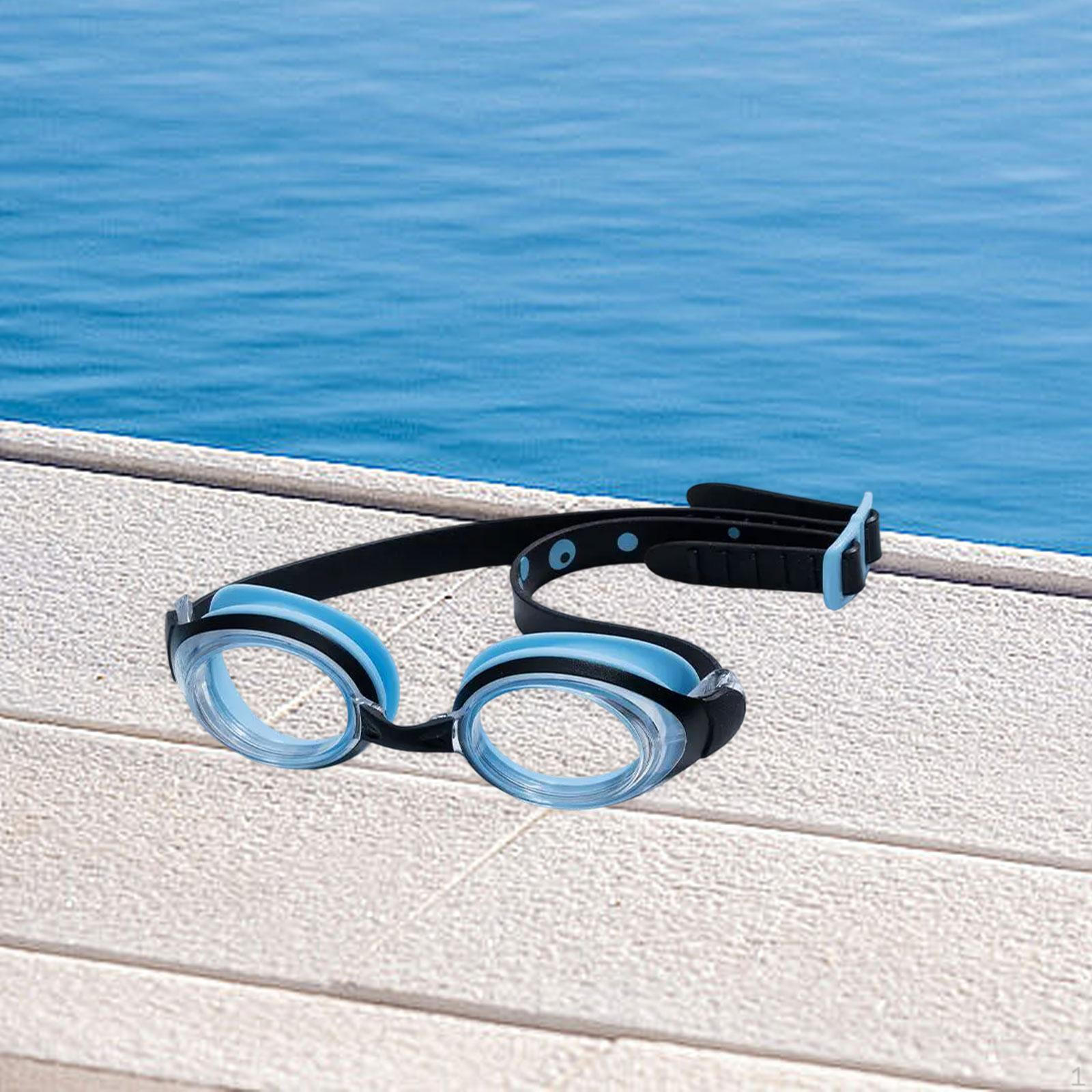 

Детские очки для плавания для водных видов спорта, дизайн без протечек для мальчиков и девочек Blue Black