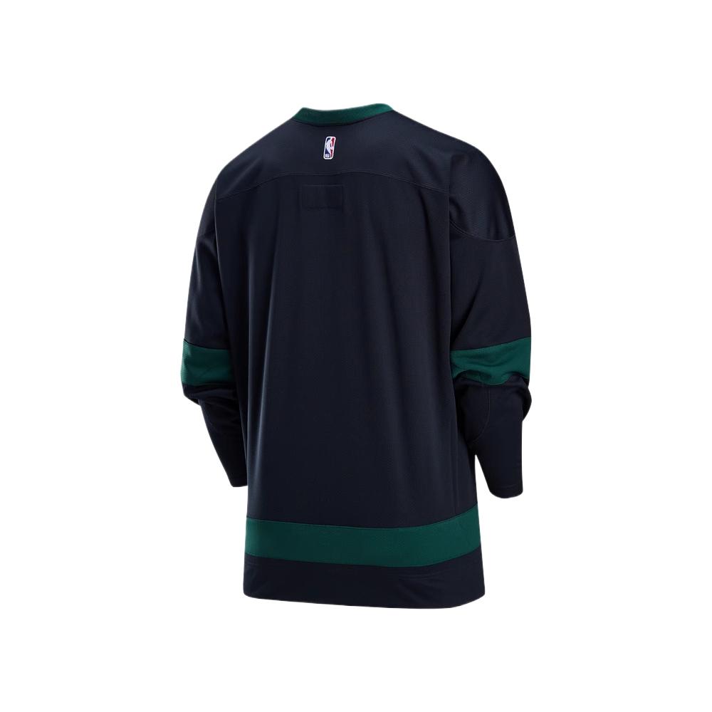 Nike X NBA City Edition Boston Celtics Loose Fit Comfortable Long Sleeve Jersey Men jersey Black FZ0344-010