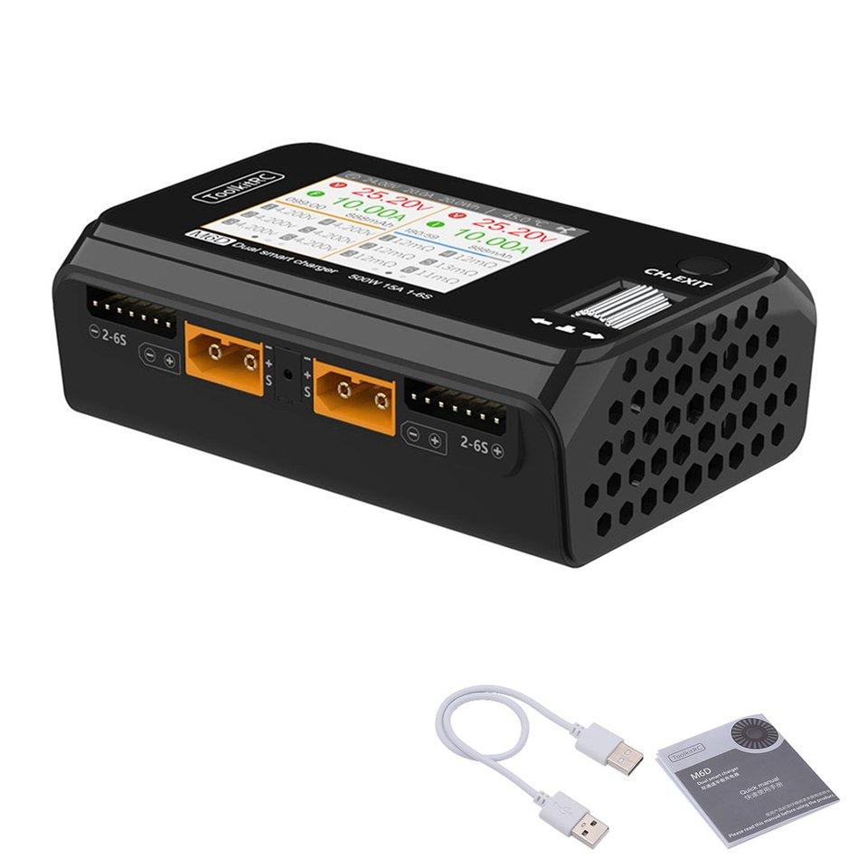 Buy Explorer ToolkitRC M6D 250Wx2 15A Dual Channel MINI Smart Charger ...