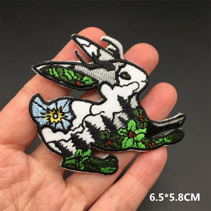 Embroidered Clothing Thermoadhesive Patches Iron-On Punk Landscape Embroidered Patches For Clothing Band Clorhing Stickers