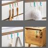 4pcs Punch Free Door Back Hook Carbon Steel Cabinet Storage Rack Creative Closet Hook  Hat
