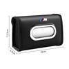 DKXA1 Premium Leather Car Tissue Box For BMW X1X3X4 X5 X6 X7 Series 1 2 3 5 7 F15 F16 F40 IX3 G20 G30 Z3 Z4 M5 Napkin Case Kleenex Bag