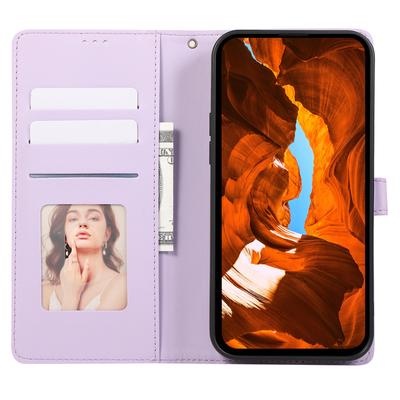 R20 for iPhone 12/12 Pro Case Folio PU Leather Splicing Rhombus Wallet Phone Cover