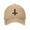 Custom Cotton Cross White Baseball Cap Men Women Breathable Dad Hat Sports