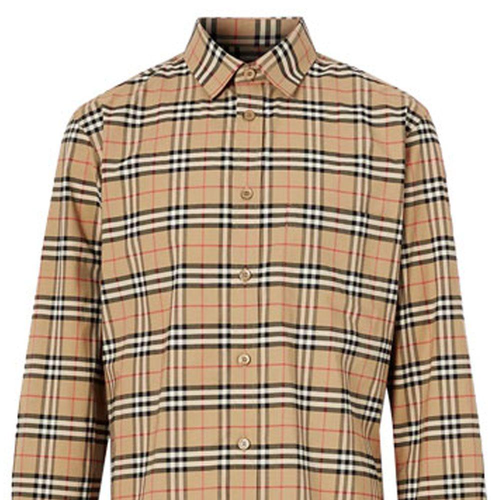 Previous Season small scale check shirt 80209661