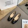 Fashion Flat Shoes for Women 2025 Spring and Autumn Square Toe Plus Size Women's Shoes  Loafers Women Ladies Zapatos De Mujer