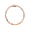 APM Monaco Square connected synthetic cubic zirconia alloy plated with 18k gold bracelet women's rose gold PB5343OX