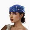 JYL TS DIY Cross Border New Elegant Velvet Cap Sequin Square Muslim African Hat