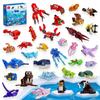 Non-Toxic 846Pcs Marine Small Animals Building Block Toys Marine Animals Model Puzzle Bricks Toy Sets For Kid Desktop Ornament Gifts