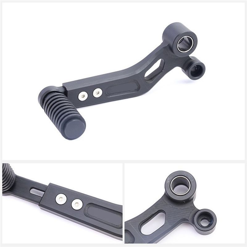 Motorcycle Folding Gear Shift Lever For 250SR SR250 Adjustable Length Replacement Accessories (Silver)