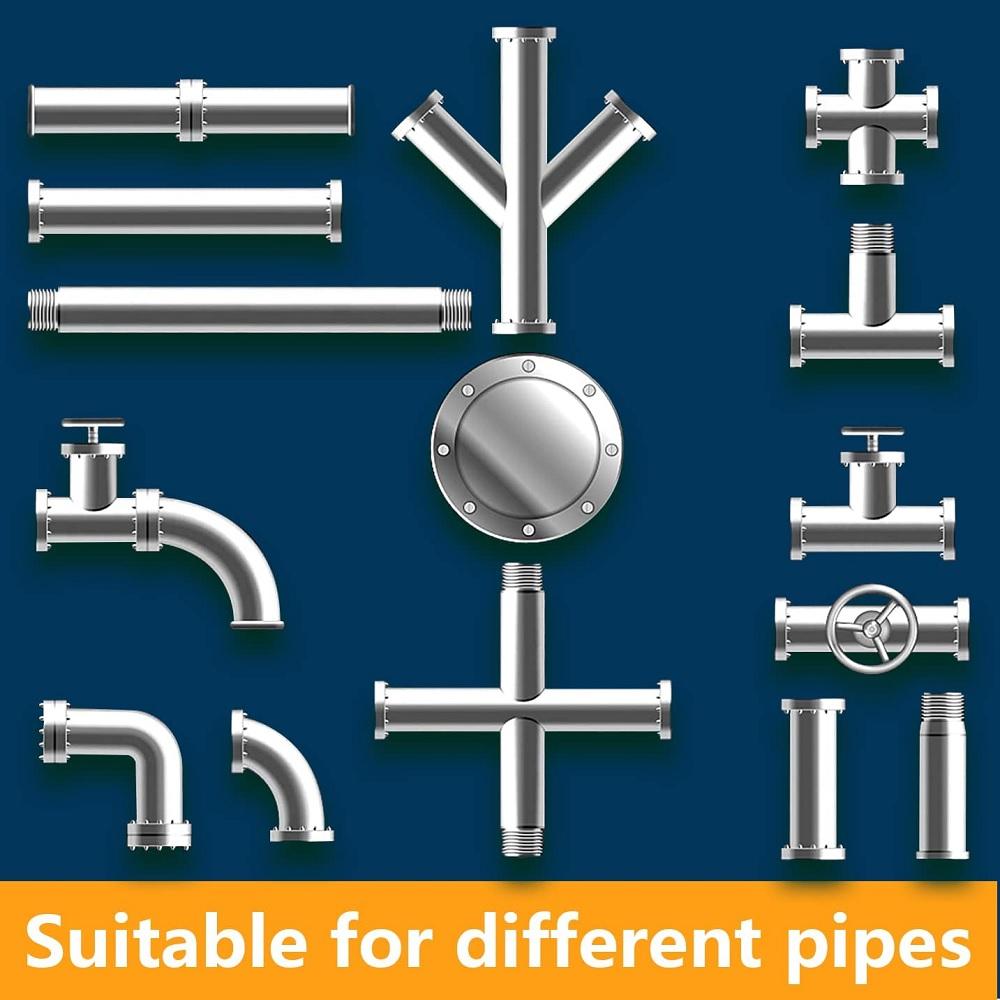 7Pcs Cutter Set Drain Cleaner Plumbing Snake Tool Cable Auger Clog Sewer Pipe