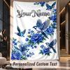 Owl Birds (36) Theme Custom Tapestry Personalized Custom Name Text Wall Hanging Tapestry Home Decor Background Cloth