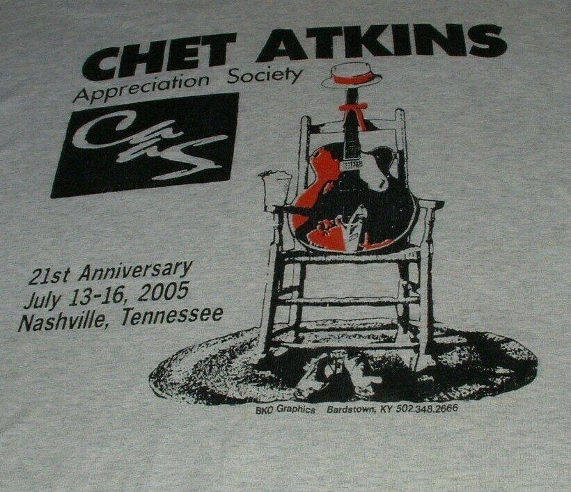 CHET ATKINS APPRECIATION SOCIETY Shirt Sport Gray Unisex S-5XL 1H0261 Unisex T-Shirt L