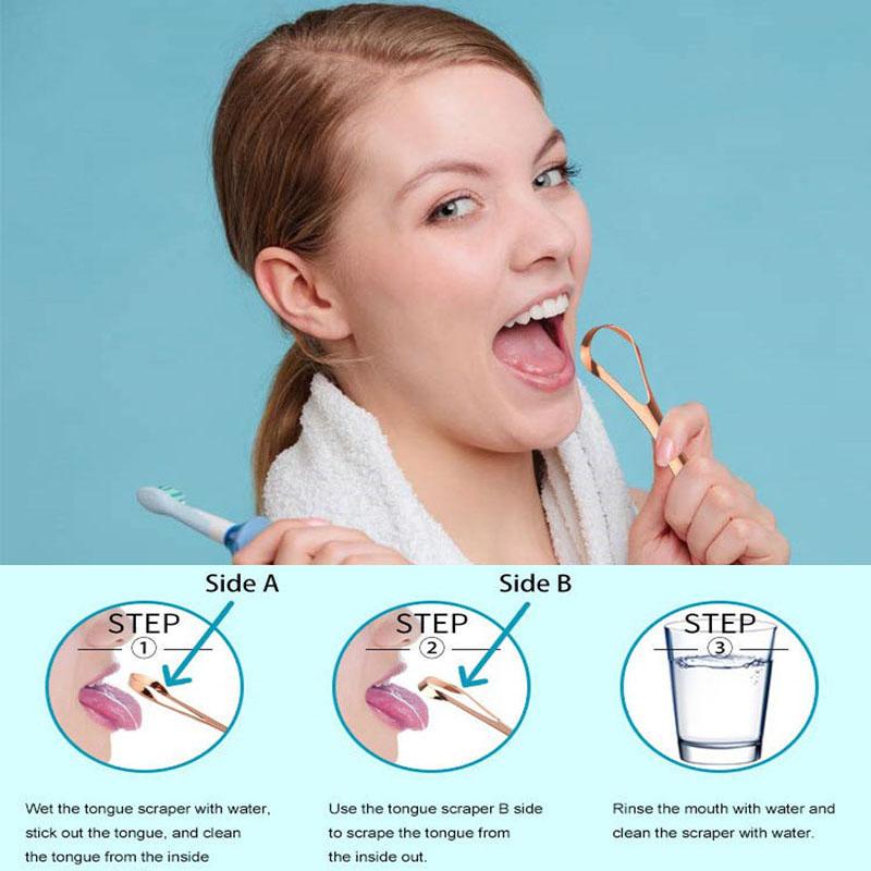 1/2/4/10/20/50Pcs Stainless Steel Tongue Scraper for Bad Breath Tongue Coating Cleaner Oral Care Tools Large Small