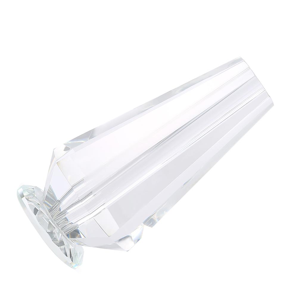 1pcs Clear Eelegant Crystal Vase Craft Decoration for Crystal Rose Flower
