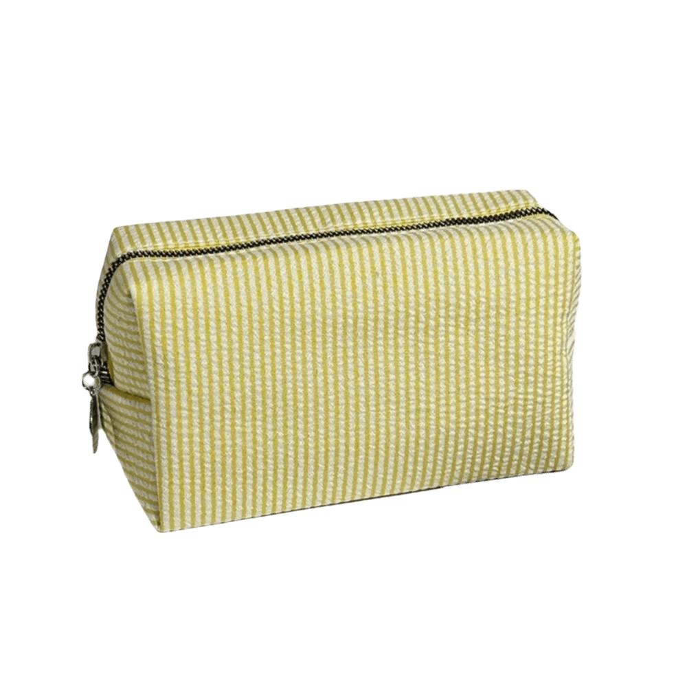 Striped Toiletry Bag Large-Capacity Makeup Storage Bag Personalized Desk Pencil Box  Travel Use