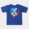Boys Girls Soft Cotton Graphic Tees Sonic The Hedgehog T-shirt Breathable Daily School Wear Kids T-Shirts