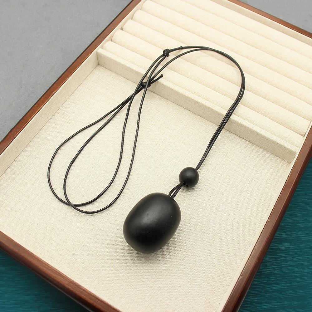 

Design Mon Exaggerated Necklace Fruit Sweater Chain Adjustable Black Long Premium Sweater Chain чорний