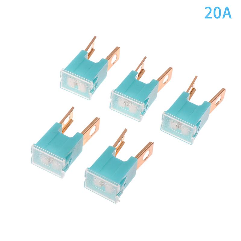 

5 шт. автомобильные квадратные внешние штекерные предохранители с длинными ножками 20-120A квадратные автомобильные предохранители водонепроницаемые розетки A1