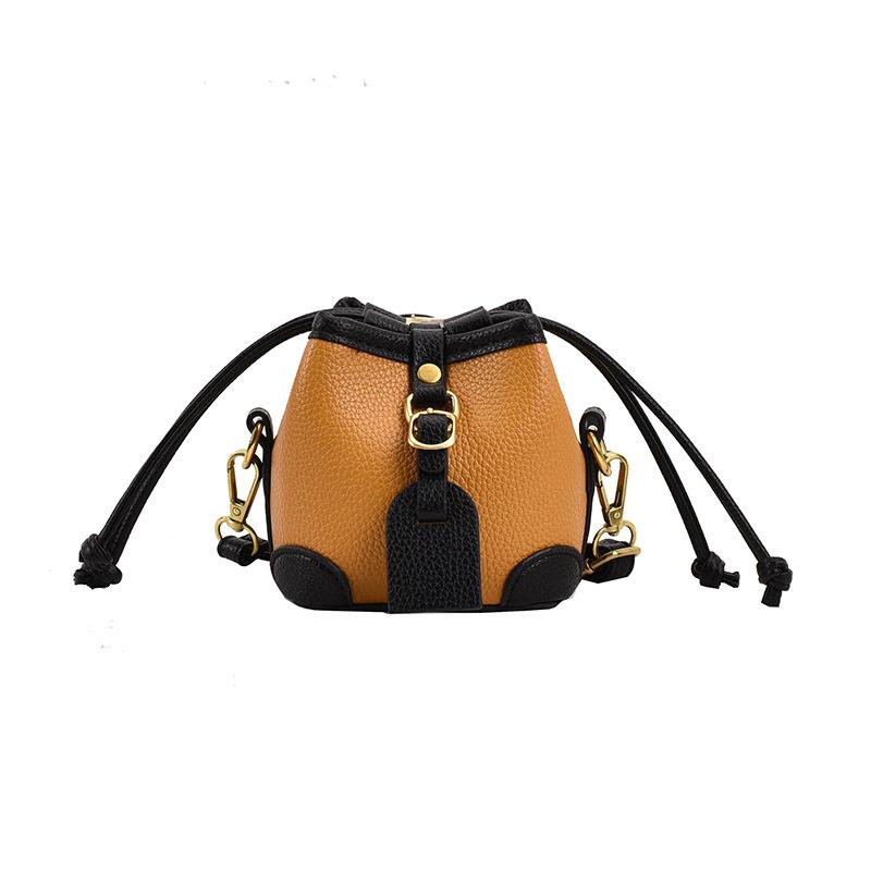 Mini-Eimer-Umhängetasche für Damen Handys Geldbörsen PU-Leder Mode Kleine süße Kinder-Taschen für Mädchen Kleine Tragetaschen