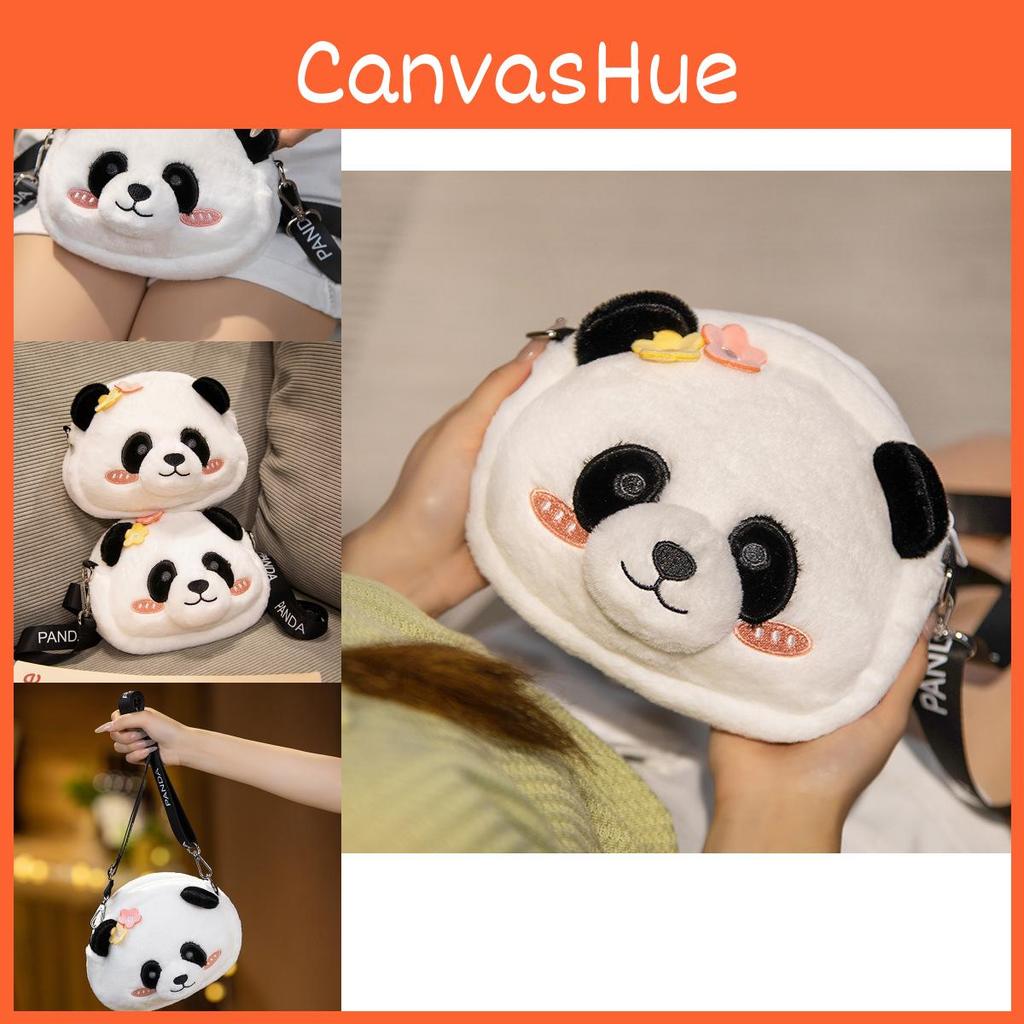 Plush Delightful Panda Mini Backpack For Girls Cozy Crossbody Bag Children For
