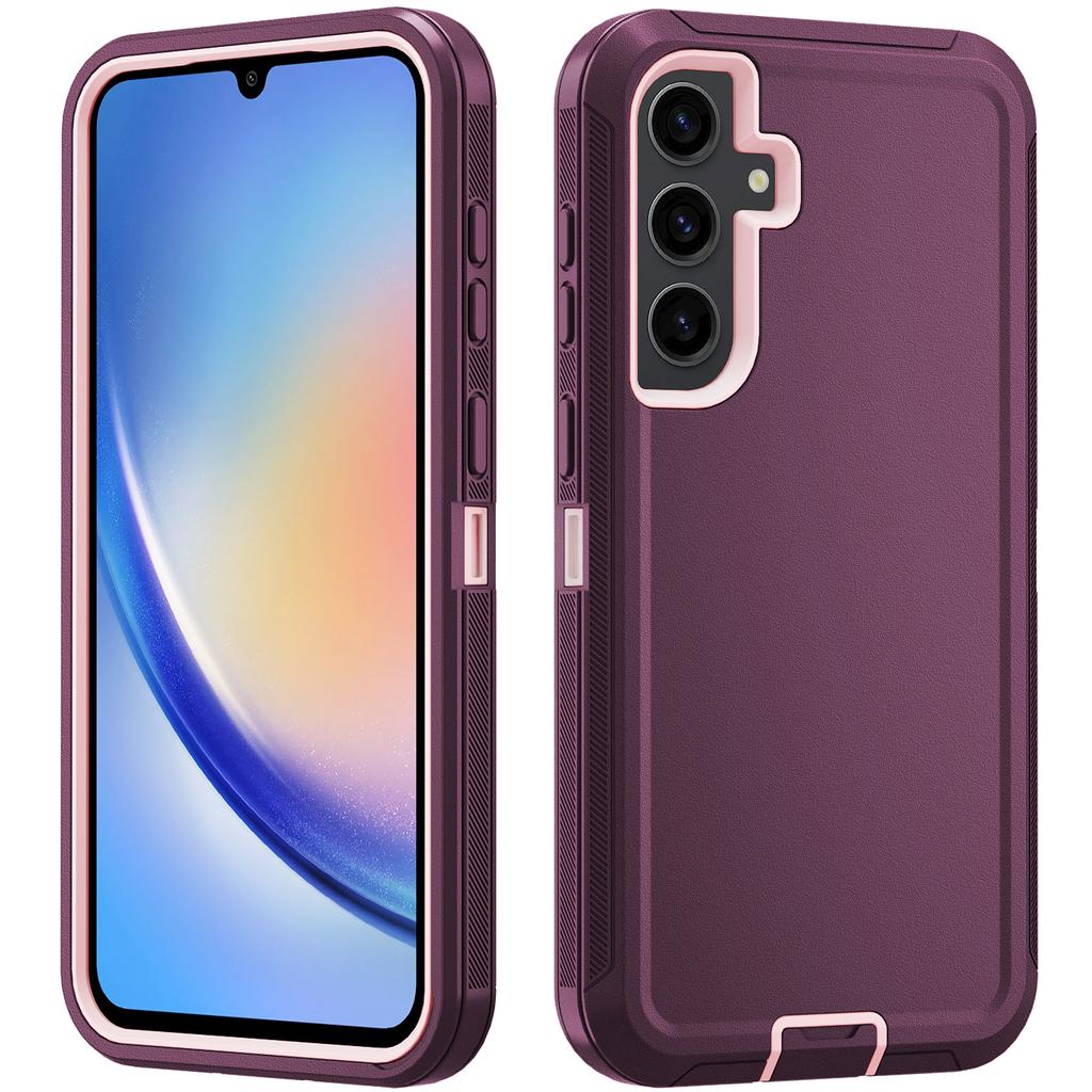 Robuste Armor Defender Hülle für Samsung Galaxy A57/37/27/17/07 A56/36/26/16/06/55/35 Unterstützt kabelloses Laden Ott Box Abdeckung