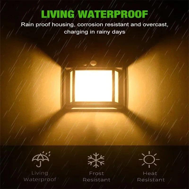 Solar Wall Lights Outdoor Tungsten Waterproof Wireless Motion Sensor Security Lamps Dusk To Dawn Lighting for Garden 1~8PCS