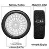 Set of RC Wheels And Tires Parts with A Focus on Compatibility for 1/10 TT01