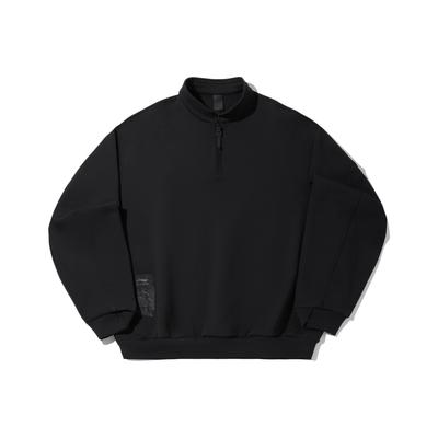 Li Ning Kung Fu Serie Einfarbig Stehkragen Vielseitig Lässig Locker Sweatshirt Herren Sweatshirt AWDV591-2
