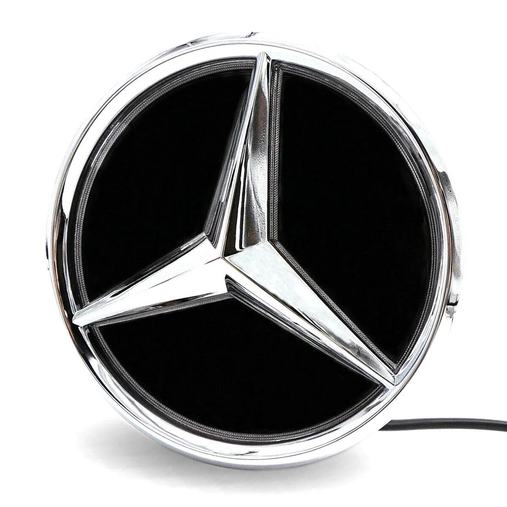 Chrómová strieborná Najnovší 3Ds pre Mercedes Benz C W205 A W177 S W217 SL R231 CLA W118 CLS C257 GLA H247 GLB X247 Predný emblém mriežky