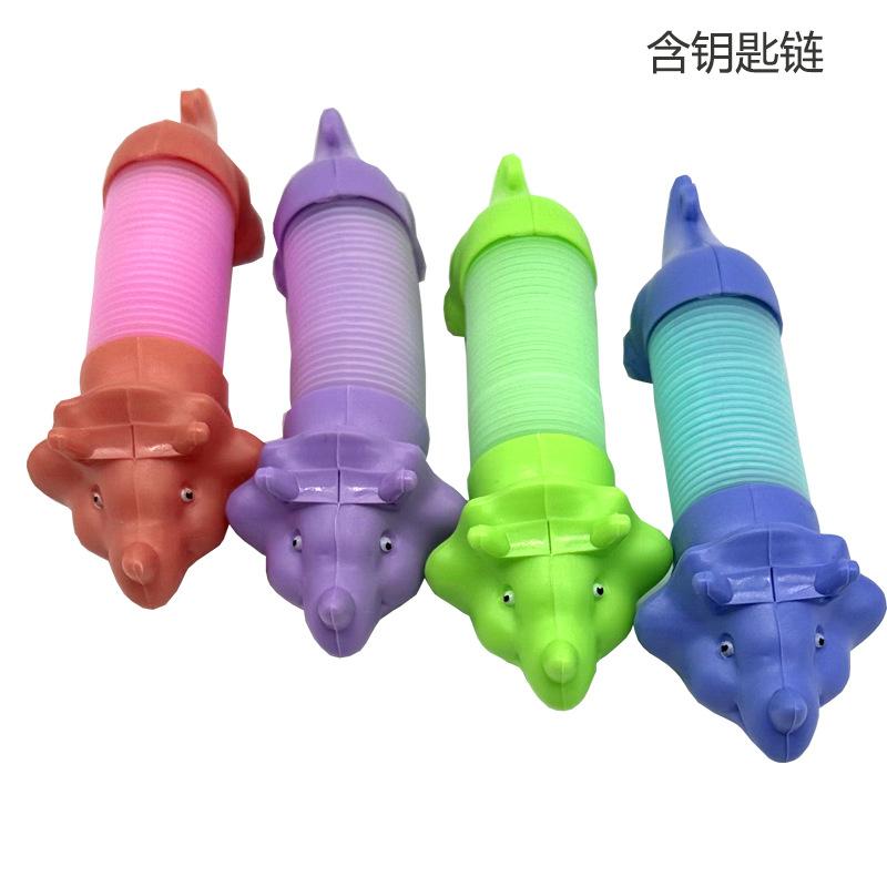 Funny Cute Stretch Tube Popular Puzzle Squeeze Animal Stretch Tube Decompression Stress Relief Toy