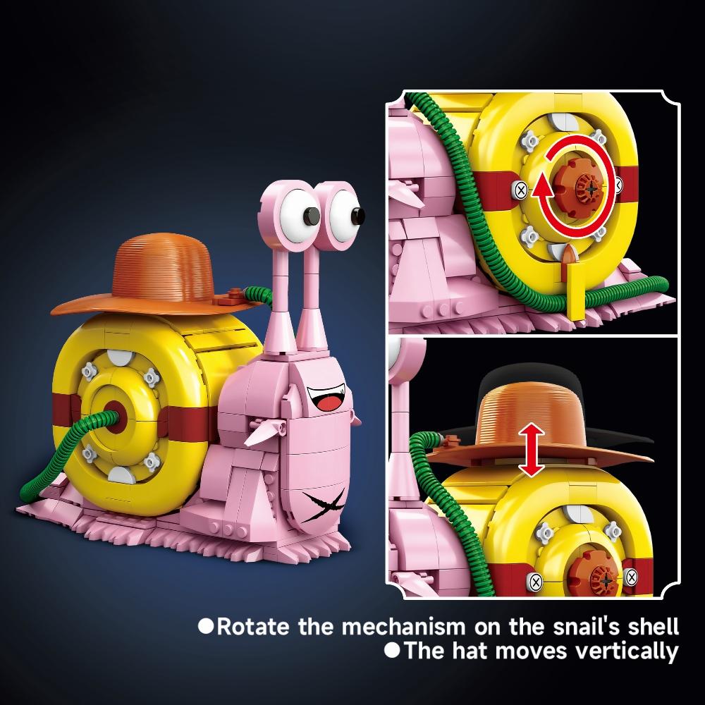 Creative Animal Snail Bug Model Building Blocks Bricks Toys Moc Assembly For Kids Adult Birthday Halloween Christmas Gifts