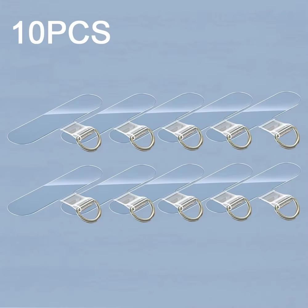 10 Stück Universelles TPU Handy Anti-Verlust Lanyard Kartenhalter Nylon Abnehmbare Handyhängekordel Riemen Patch Halteband Pad