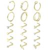 Fashion New Product: Opal Nose Nail Set 316L Stainless Steel Love Nose Ring High Quality Ear Bone Nail Piercing Jewelry